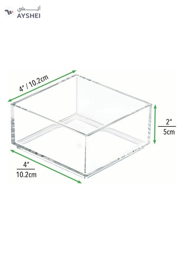 Eworld Set of 6 Clear Stackable Plastic Storage Containers