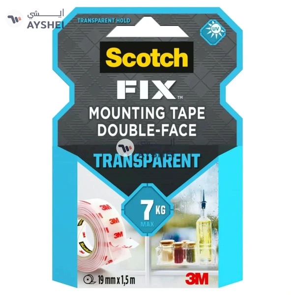 Scotch Fix Double-Face Transparent Mounting Tape