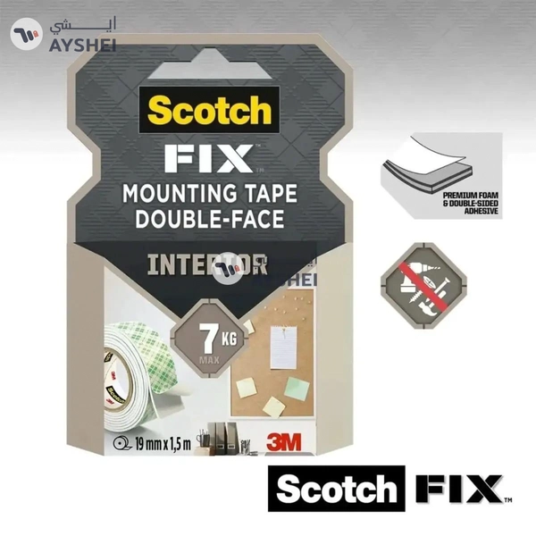 Scotch Fix Double-Face Transparent Mounting Tape