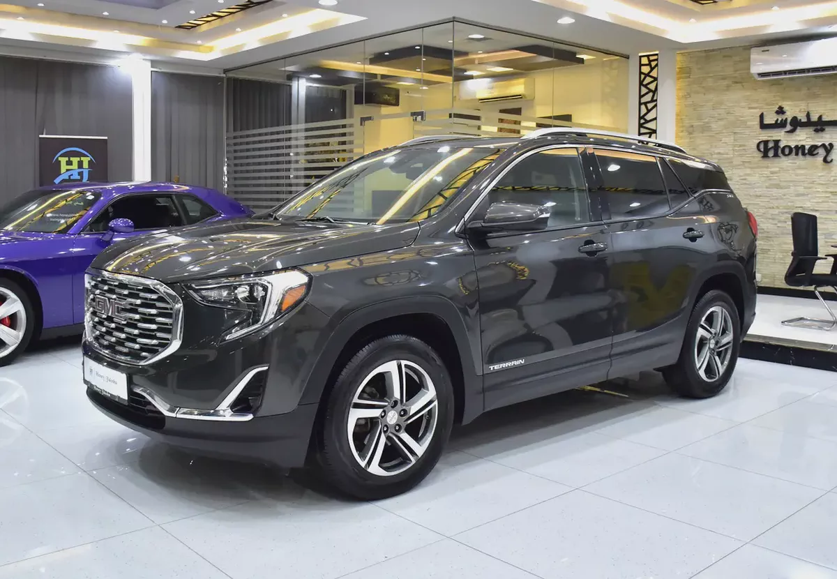 EXCELLENT DEAL for our GMC Terrain SLT AWD ( 2018 Model ) in Grey Color American Specs-1-1