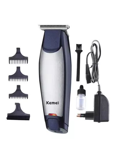 Kemei KM-5021 3 In 1 Rechargeable Trimmer & Clipper Blue/Silver 18.2 x 6 x 14cm-0