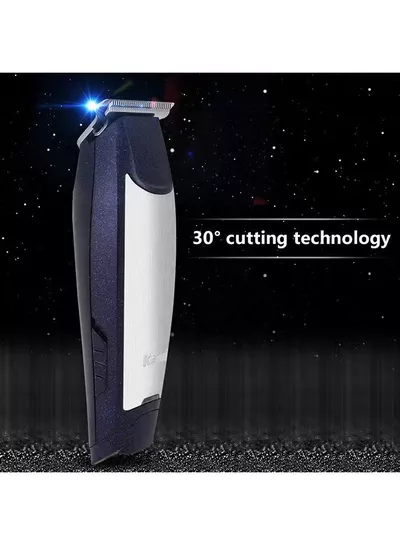 Kemei KM-5021 3 In 1 Rechargeable Trimmer & Clipper Blue/Silver 18.2 x 6 x 14cm-3