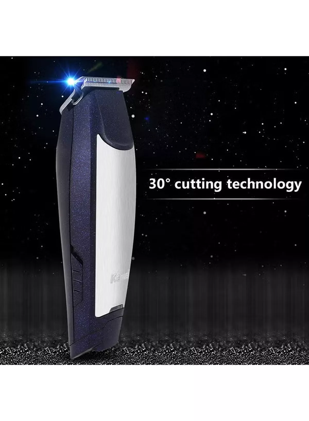 Kemei KM-5021 3 In 1 Rechargeable Trimmer & Clipper Blue/Silver 18.2 x 6 x 14cm-3-3