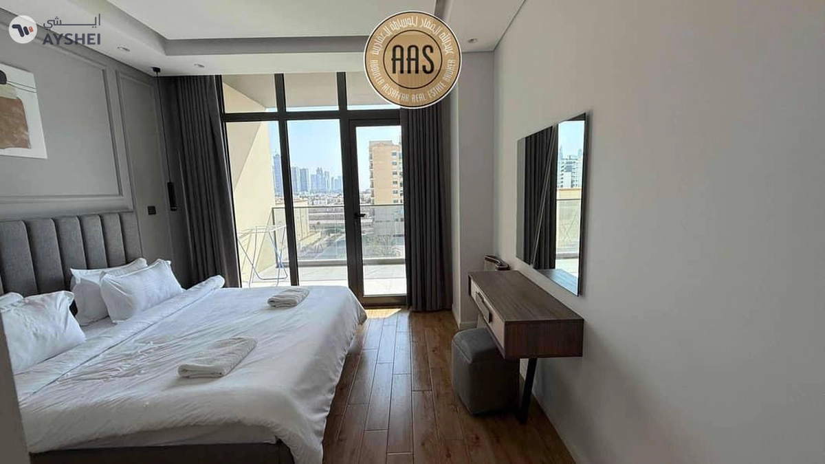 ready to move fully furnished 1bhk close to sheikh zayad road