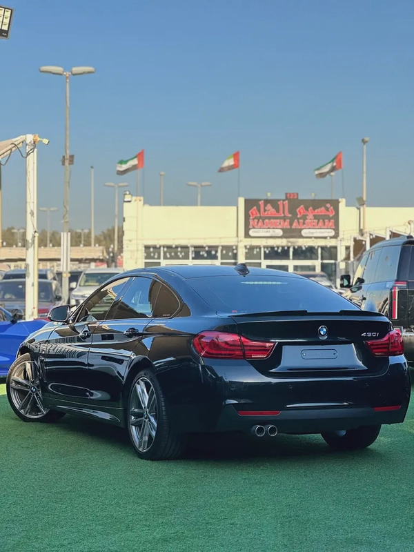 BMW 430i Gran Coupe M Sport | 2.0L Turbo | 2018 | GCC | 116,000 km | Black / Brown | AED 64,000