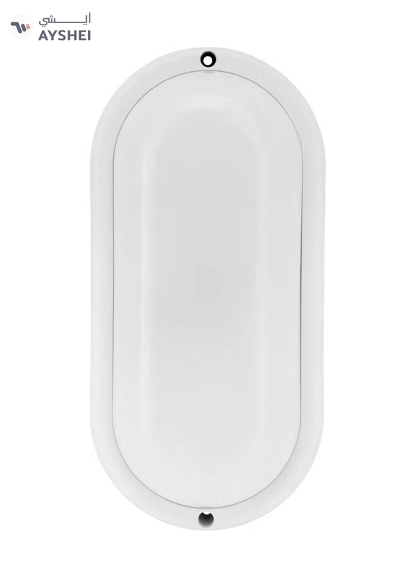Geepas 12W Moisture Proof LED Lamp, IP65, 25000 Hours Lifetime, Plastic + Aluminium Housing, Color Temperature 6500K, 80 Percent Energy Saving, Lumens-1150LM