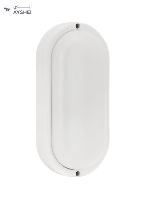 Geepas 12W Moisture Proof LED Lamp, IP65, 25000 Hours Lifetime, Plastic + Aluminium Housing, Color Temperature 6500K, 80 Percent Energy Saving, Lumens-1150LM