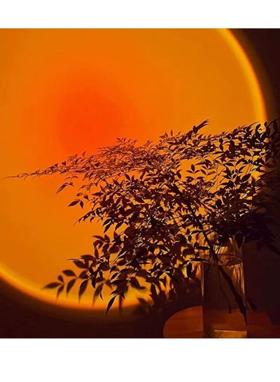 Yuwell Sunset Lamp Projection Lamp 360 Degree Rotation Lamp Led Light Sunset Night Lamp Light Projector Lamp For Party Bedroom Decor-2