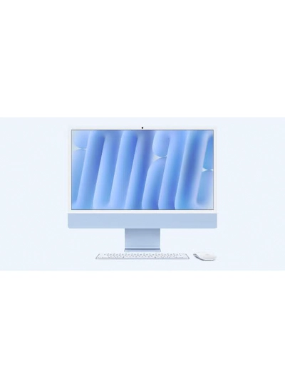 Apple 24-inch iMac with Retina 4.5K Display, M4 Chip 10-Core CPU 10-Core GPU Processor/16GB RAM/256GB SSD/macOS English/Arabic Blue-0