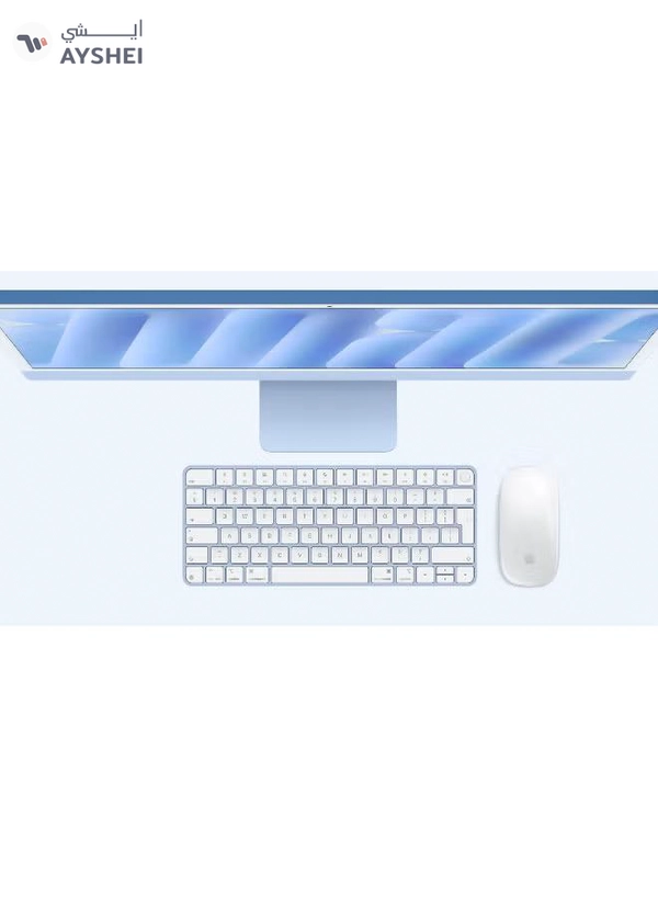Apple 24-inch iMac with Retina 4.5K Display, M4 Chip 10-Core CPU 10-Core GPU Processor/16GB RAM/256GB SSD/macOS English/Arabic Blue