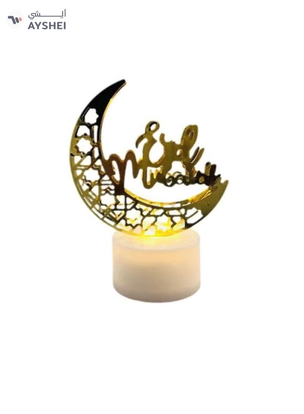 Yuwell Pack Of 6 Pcs EID Mubarak Candle Lights Mini Portable Night Light And Table Decor Lamp For Ramadan Light For Ramadan Decoration