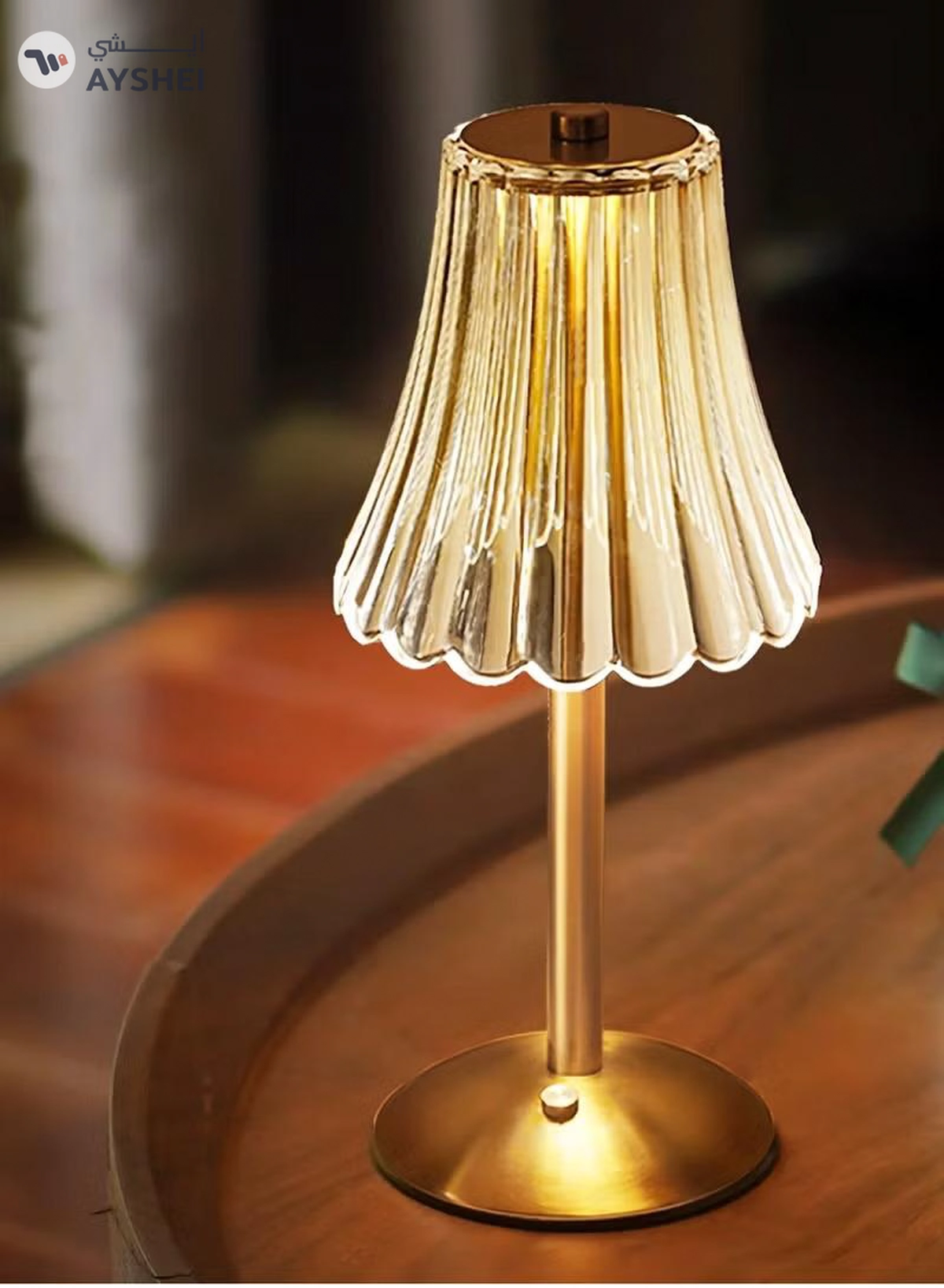 Yuwell Crystal Table Lamp Acrylic Touch Lamp Portable Led Table Lamp With 3 Light Color Modes With Touch Sensor 3-Levels Brightness Desk Lamp For Room Party And Restaurant Decor-5-5