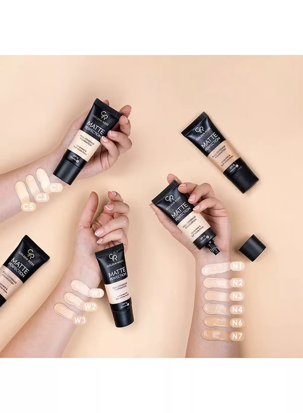 Golden Rose GR Matte Perfection Foundation No-Warm 2-2-2