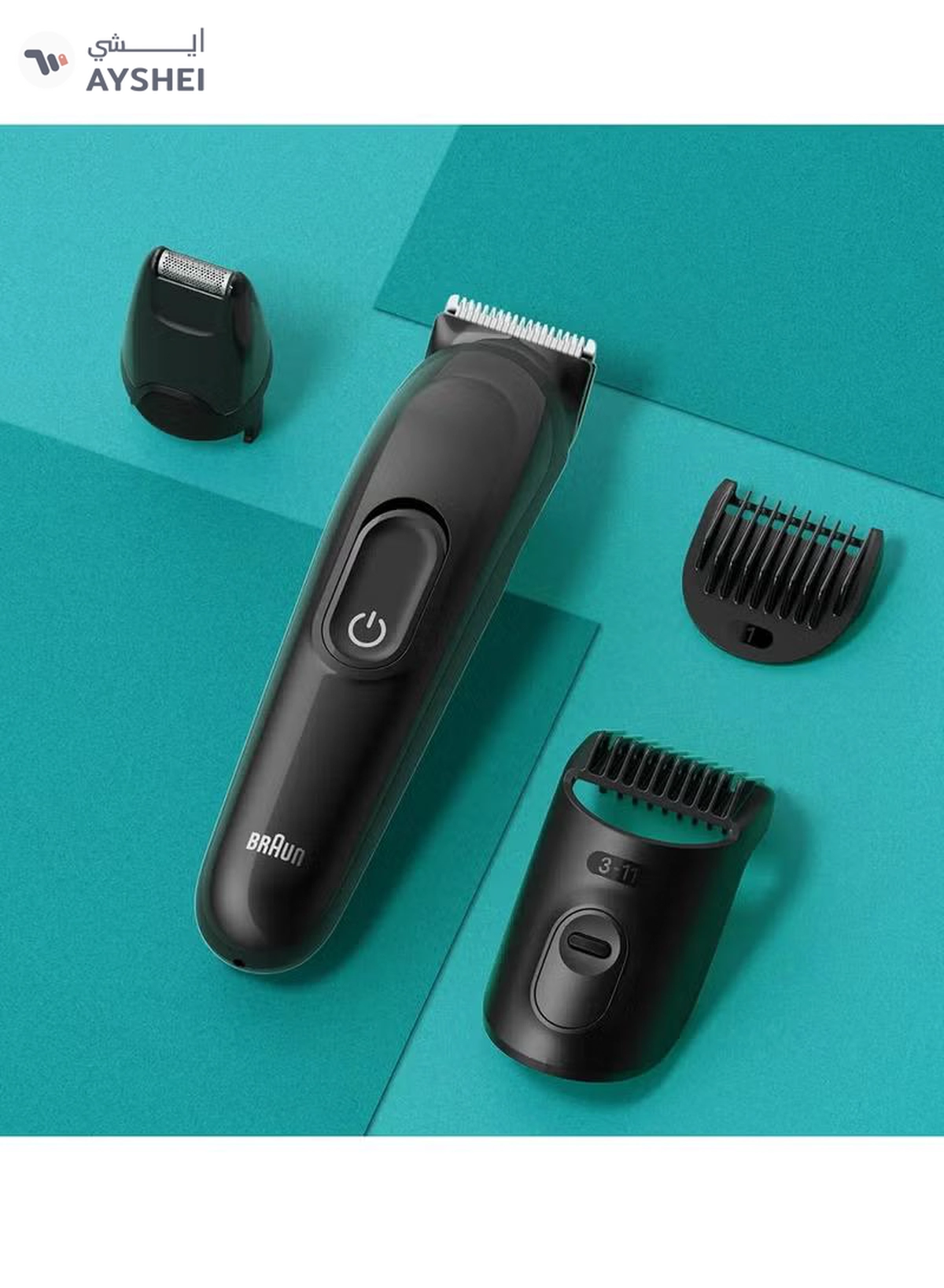 BRAUN All-In-One Style Kit Series 3 3400, 3-In-1 Kit For Beard, Hair & More-4-4