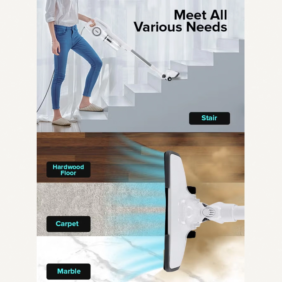 GEEPAS Stick & Handheld Vacuum Cleaner-5-5