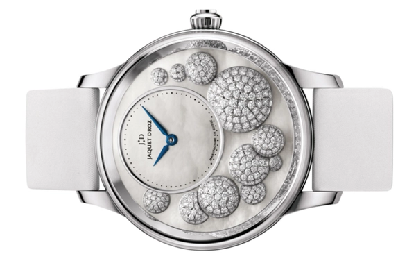 Jaquet-Droz Petite Heure Minute | Diamonds 41mm White Gold case with Mother of Pearl Dial | Condition: New | Year of production 2018 (Approximation) | Original box | Original papers