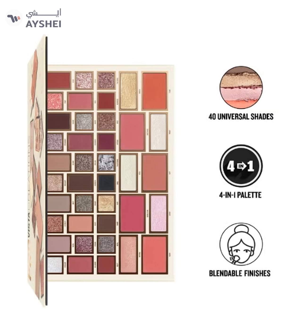 Character Pro Vista 40 Color Eyeshadow Palette