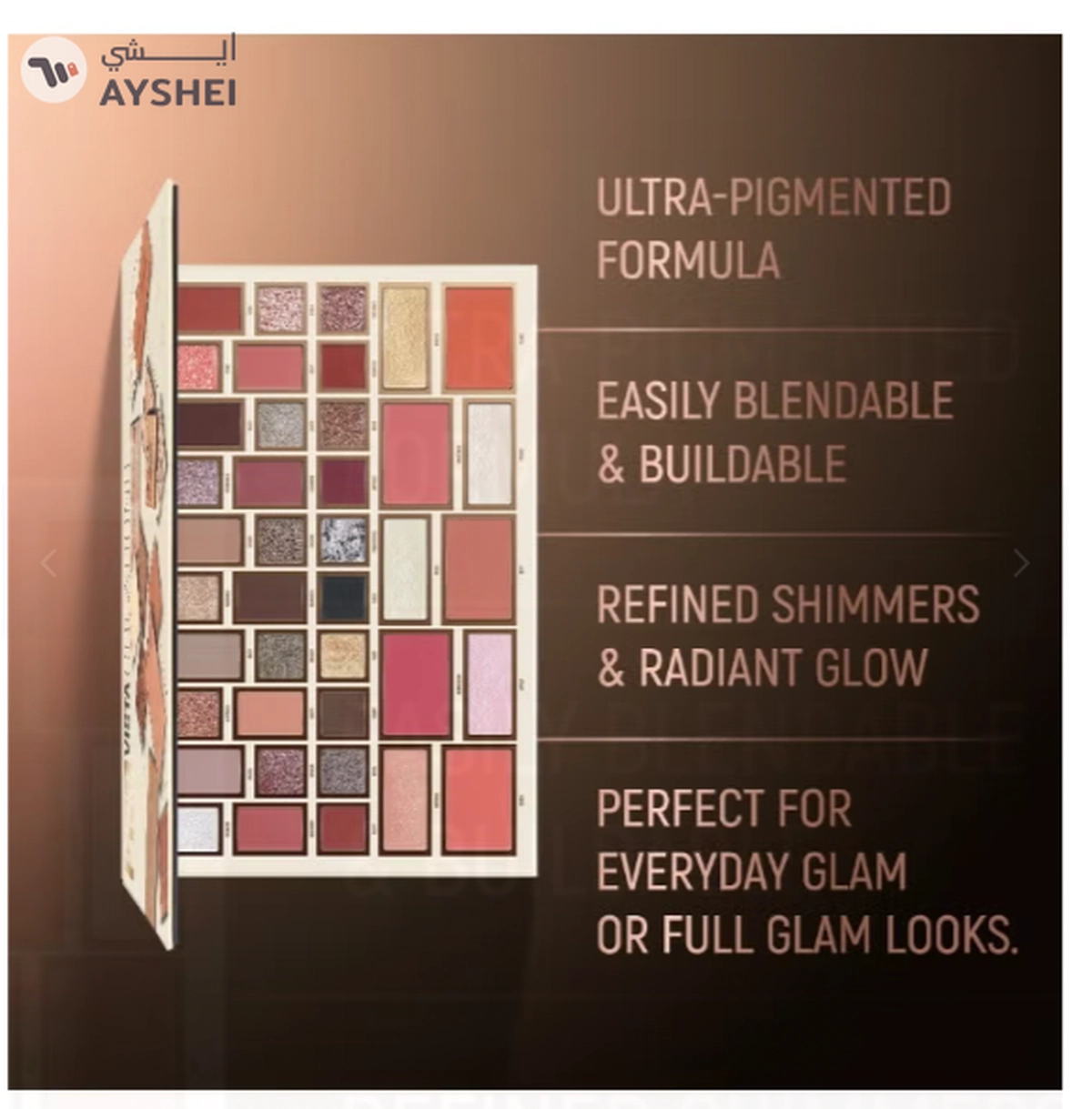 Character Pro Vista 40 Color Eyeshadow Palette-4-4