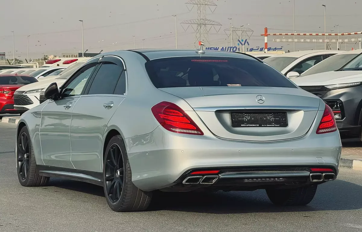MERCEDES BENZ S63 ///AMG - 2014 - SILVER WITH BEIGE - SUPER CLEAN CAR FRESH JAPAN IMPORT-4-4