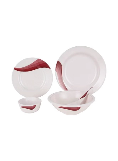 DELCASA 20-Piece Melamineware Dinner Set White/Blue 45cm-1