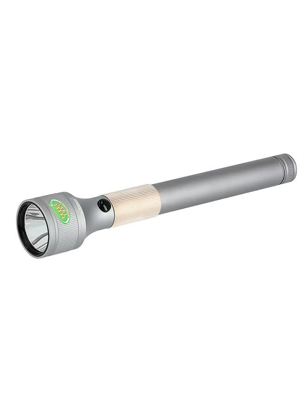Olsenmark Rechargeable LED Handheld Flashlight Torch Grey