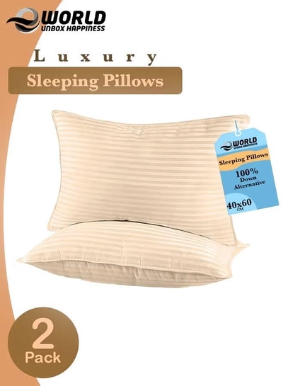 Eworld Pack of 2 Premium Down Alternative Filled Bed Pillows-0