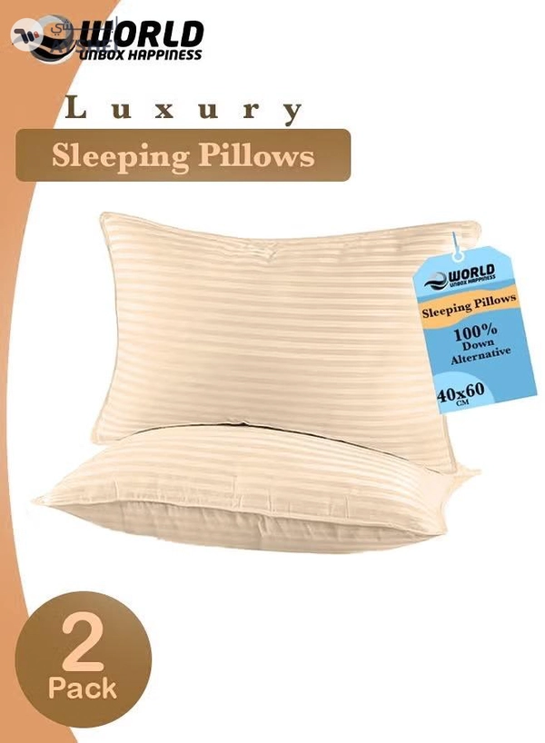 Eworld Pack of 2 Premium Down Alternative Filled Bed Pillows