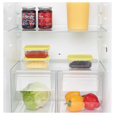 IKEA PRUTA Food Container, 0.6 L, Transparent/Yellow -1