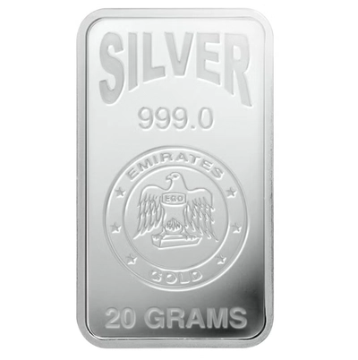 Emirates 20g Pure Silver Bar 999 - 20 Grams-0