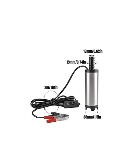 ABBASALI 24V Fuel Transfer Pump Submersible Water Pump Mini Electric Oil Pump with Filte-0