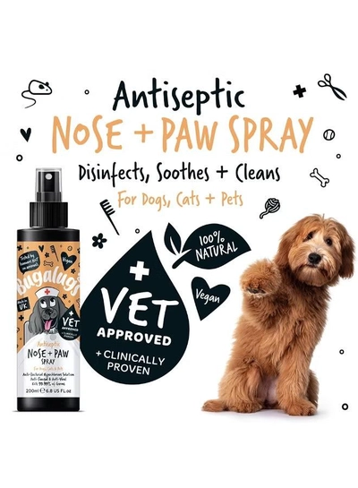 BUGALUGS Antiseptic Paw & Nose Spray 200ml (6.8 Fl Oz)-1