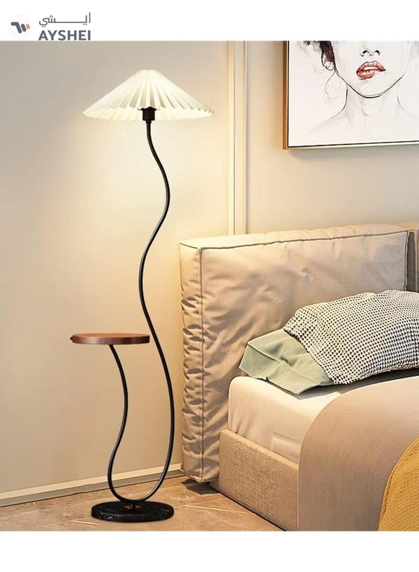 DubaiGallery Northern Europe Standing Lamp Designer Led Light Modern Italian Floor Lamp Minimalist Bedrooms Lampara Mesita Noche Home Decor