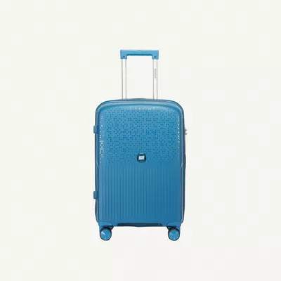 British Tourister 3 Piece Polypropylene Hard Side Spinner Luggage Trolley Set 20/24/28 Inch - Peacock Blue-3
