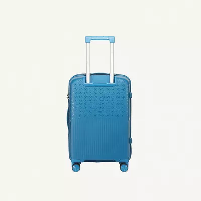 British Tourister 3 Piece Polypropylene Hard Side Spinner Luggage Trolley Set 20/24/28 Inch - Peacock Blue-2