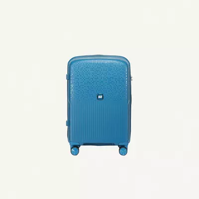 British Tourister 3 Piece Polypropylene Hard Side Spinner Luggage Trolley Set 20/24/28 Inch - Peacock Blue-1