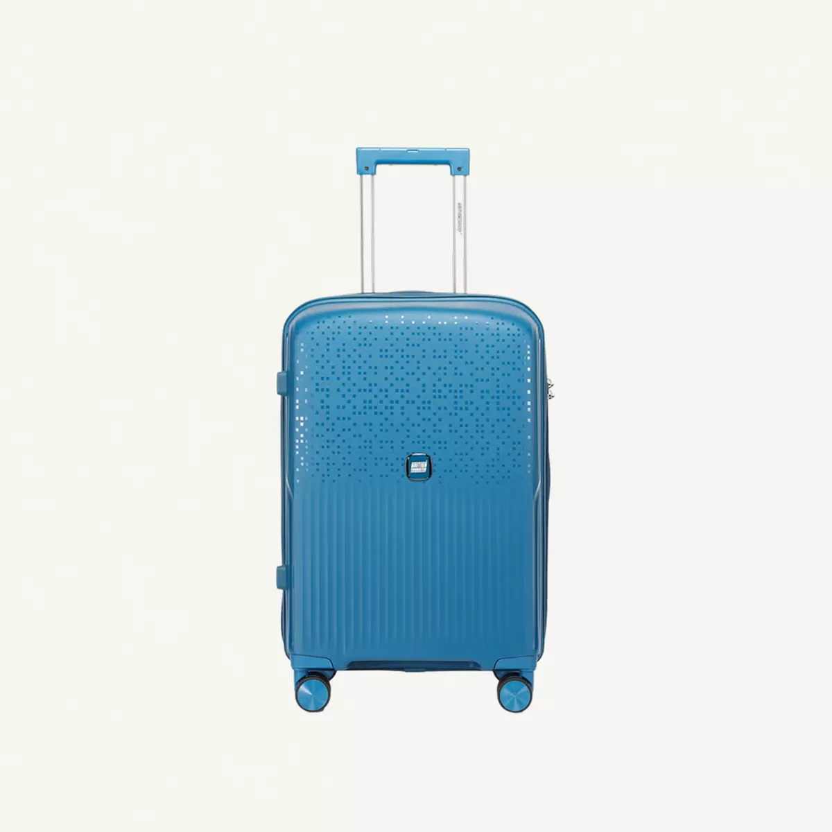 British Tourister 3 Piece Polypropylene Hard Side Spinner Luggage Trolley Set 20/24/28 Inch - Peacock Blue-3-3