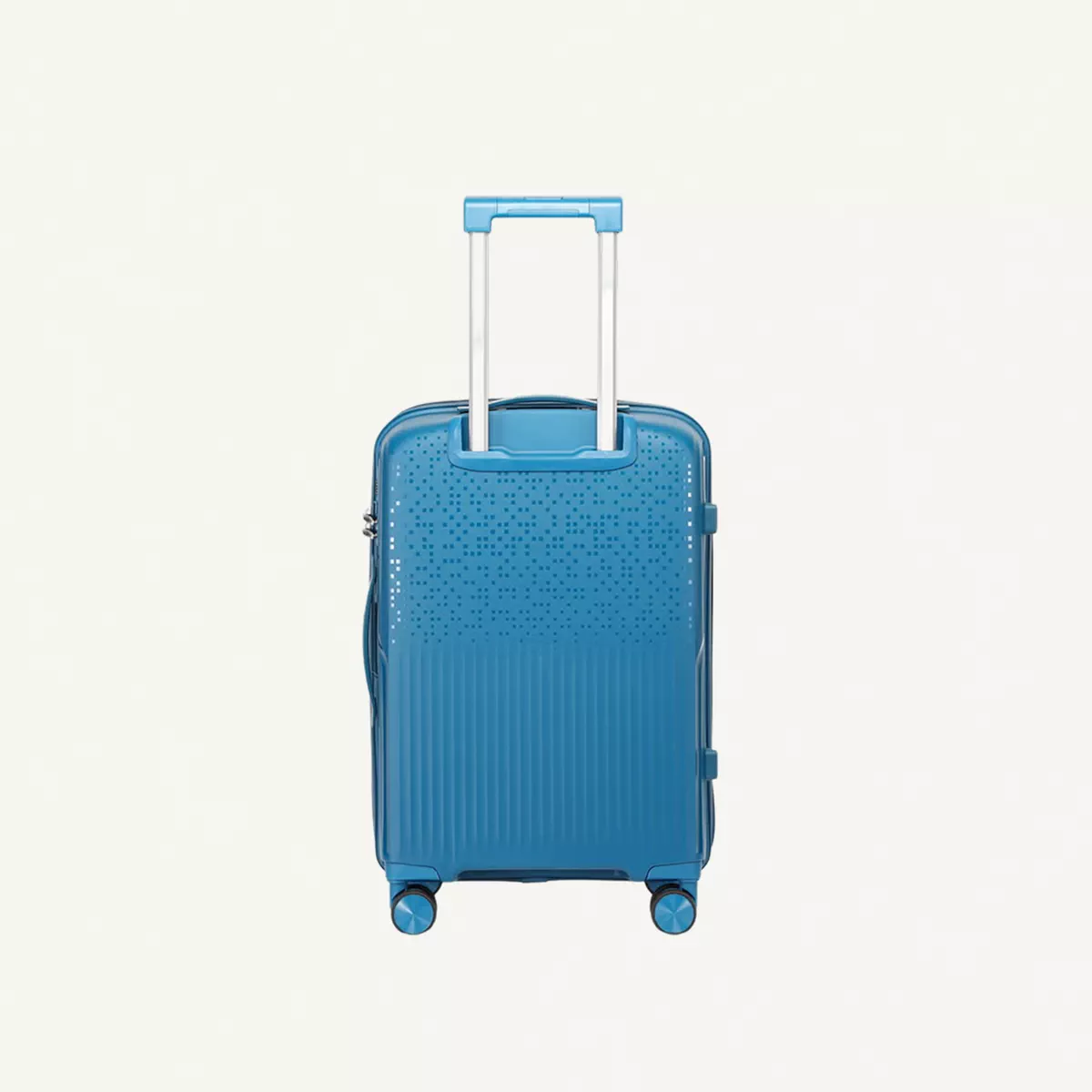 British Tourister 3 Piece Polypropylene Hard Side Spinner Luggage Trolley Set 20/24/28 Inch - Peacock Blue-2-2