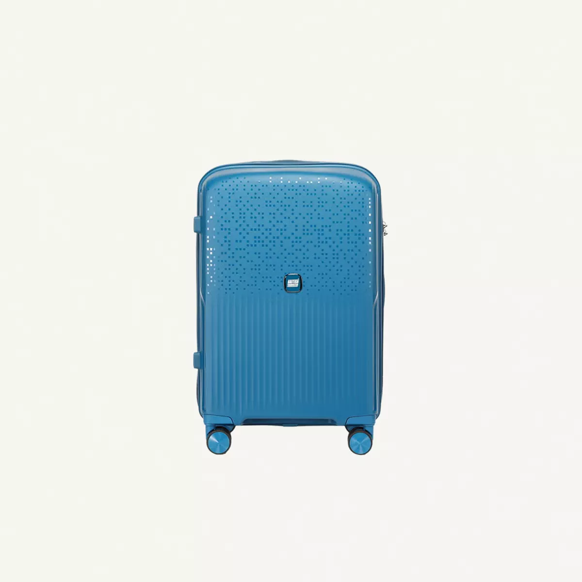 British Tourister 3 Piece Polypropylene Hard Side Spinner Luggage Trolley Set 20/24/28 Inch - Peacock Blue-1-1