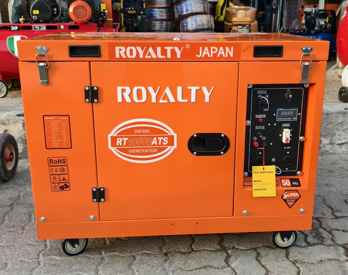 Royalty Generator Japan 10Kw Silent Generator Diesel Engine 220V