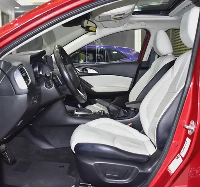 EXCELLENT DEAL for our Mazda 3 ( 2017 Model ) in Red Color GCC Specs-9