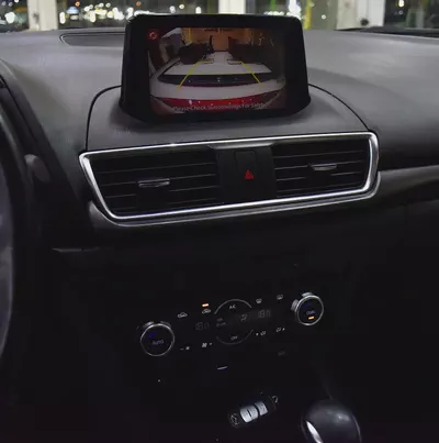 EXCELLENT DEAL for our Mazda 3 ( 2017 Model ) in Red Color GCC Specs-16