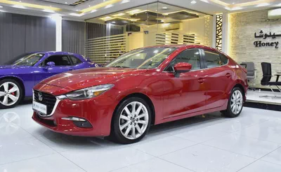EXCELLENT DEAL for our Mazda 3 ( 2017 Model ) in Red Color GCC Specs-1