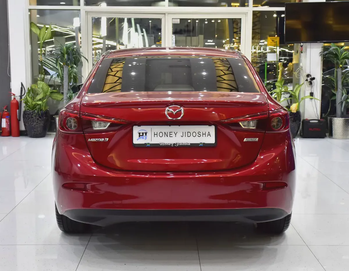 EXCELLENT DEAL for our Mazda 3 ( 2017 Model ) in Red Color GCC Specs-4-4