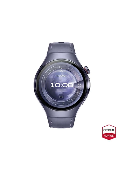 HUAWEI Watch 5 46mm Smartwatch, Multi-sensing X-tap Technology, Real-time Fingertip Blood Oxygen, Health Glance, Esim, Two Battery Modes, Ios and Android Purple-0