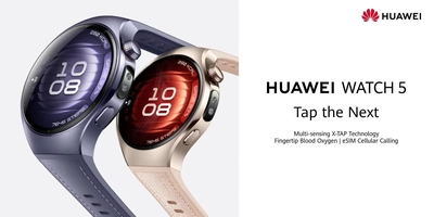 HUAWEI Watch 5 46mm Smartwatch, Multi-sensing X-tap Technology, Real-time Fingertip Blood Oxygen, Health Glance, Esim, Two Battery Modes, Ios and Android Purple-3