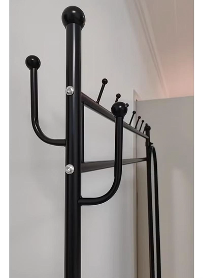 DubaiGallery Metal Wardrobes Coat Racks with Mirror Display, Moving Floor, Garment Racks, Open Nordic Hotel Clothes, Home Furniture-3