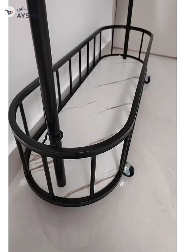 DubaiGallery Metal Wardrobes Coat Racks with Mirror Display, Moving Floor, Garment Racks, Open Nordic Hotel Clothes, Home Furniture