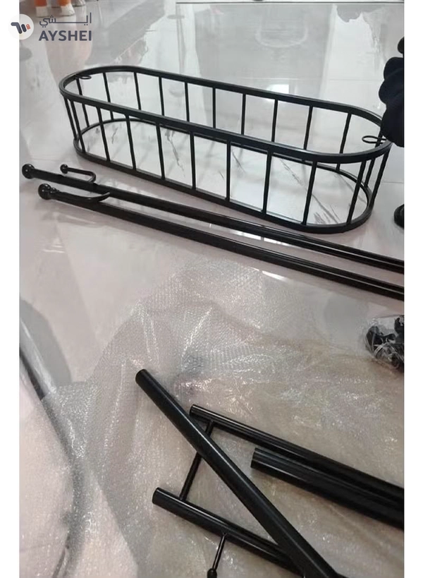 DubaiGallery Metal Wardrobes Coat Racks with Mirror Display, Moving Floor, Garment Racks, Open Nordic Hotel Clothes, Home Furniture