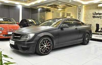 Mercedes Benz C63 AMG ( 2013 Model ) in Black Color GCC Specs-13