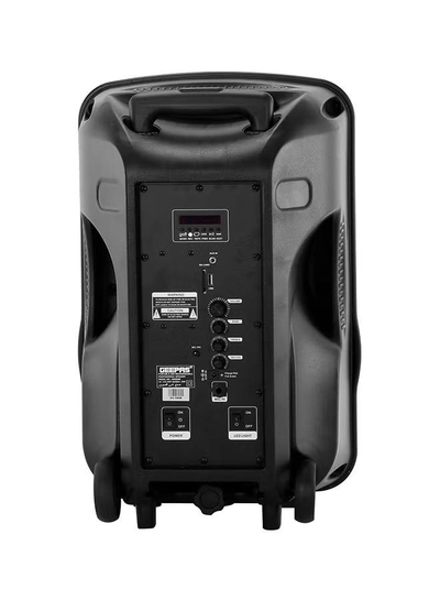 GEEPAS Portable & Rechargeable Professional Speaker With Blue tooth & TWS Function, Remote Control,, USB/Bluetooth/SD Card Slots/FM Radio, 35000W PMPO, GMS8568, Black GMS8568 Black-2